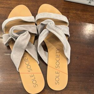 Sole Society Women's Gray Sandals size 9